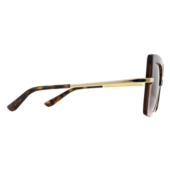 Dolce & Gabbana Zonnebril DG4373 325613 Top Havana On Transparent Bruin Bruin Verloop - Image 4