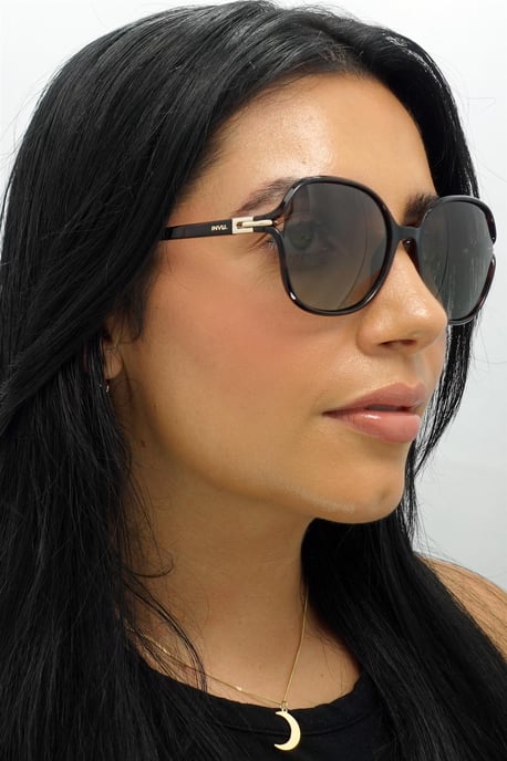 INVU Square Womens Warm Demi Bruin Tortoise Bruin Gepolariseerd B2114 - Image 5