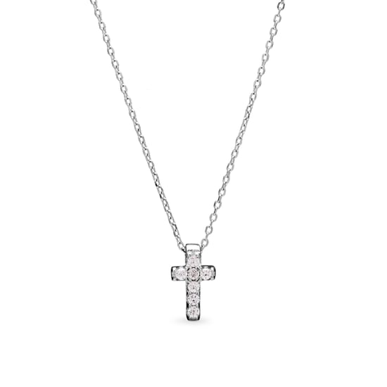 Luxenter Sterling Zilver 925 Ketting met Gerhodineerd Briljant Zirkonia - Sharra - Image 1
