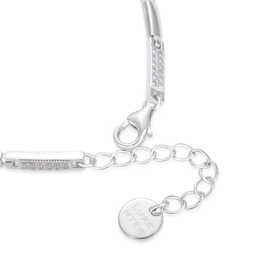 Luxenter armband, kinusi in 925 sterling zilver en gerhodineerde glanzende zirkonia - Image 6
