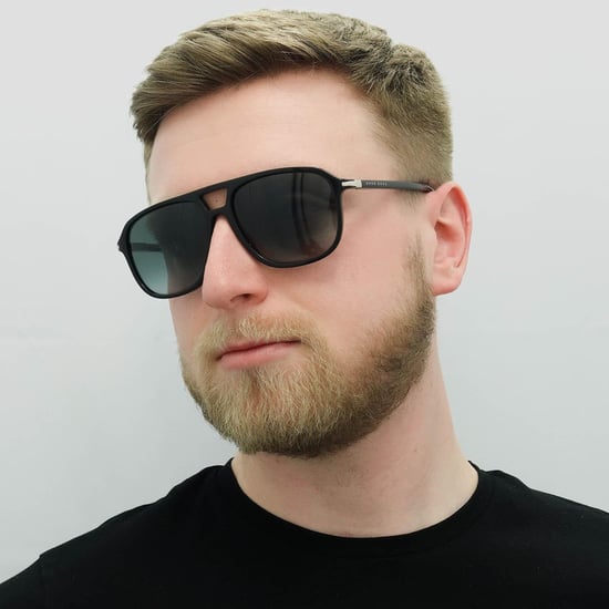 Hugo Boss Zonnenbril Boss 1042/s/it 807 9o glanzende zwarte grijze gradiënt - Image 6