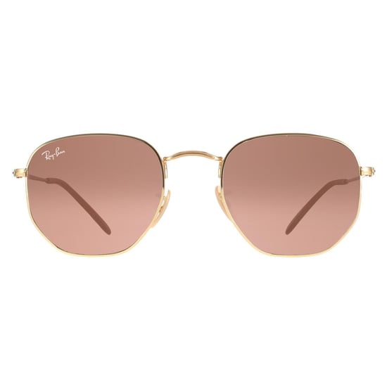 Ray-Ban Vierkant unisex gepolijst goud bruin gradiënt zeshoekige rb3548n - Image 1