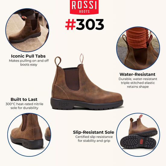 Rossi 303 Endura bruinbruine leren Chelsea-laarzen - Image 2