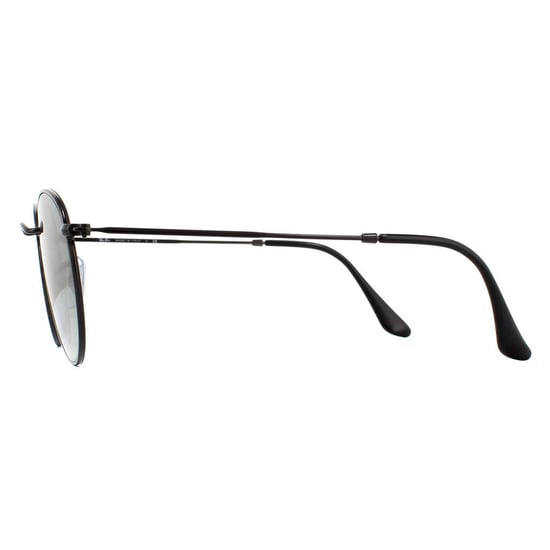 Ray-Ban Zonnebril Ronde Platte Lenzen 3447n 002/71 Zwart Grijs Verloop 50mm - Image 3