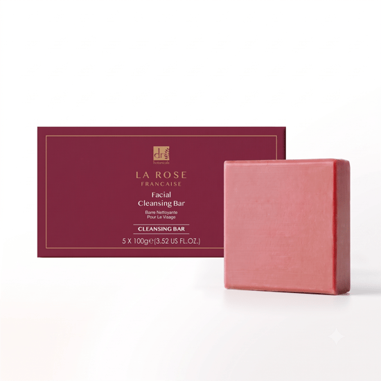 Dr. Botanicals La Rose Francaise Anti-Ageing Gezichtsreinigingszeep (verpakking van 5) 100 g x 5 - Image 1