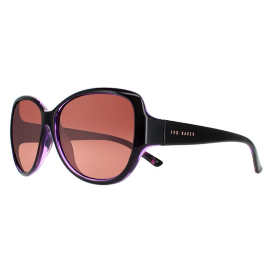 Ted Baker ovale dames zwart paars bruin gradiënt tb1394 shay - Image 2