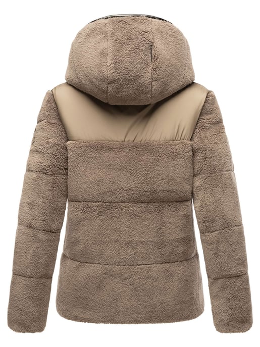 Marikoo dames teddy puffer jas met capuchon – model Kaguraa - Image 4