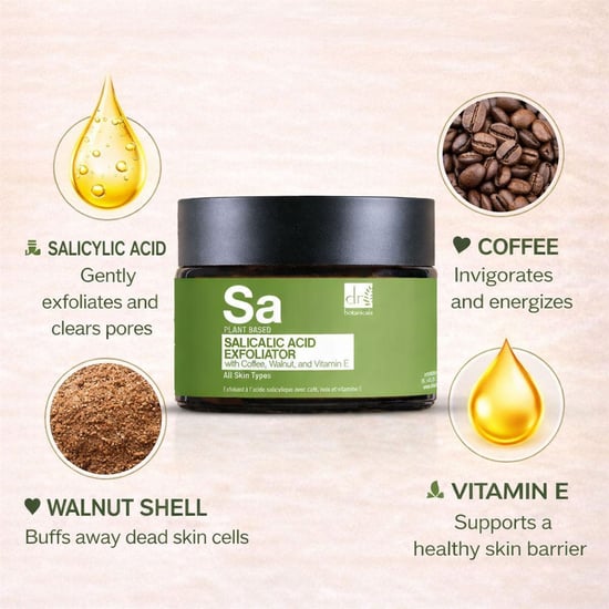 Dr. Botanicals Anti-aging exfoliant met salicylzuur, koffie, walnoot en vitamine E 60 ml - Image 3