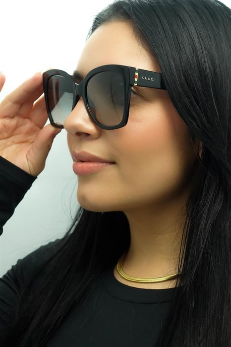 Gucci zonneBril GG0459S 001 Zwart grijze gradiënt - Image 6