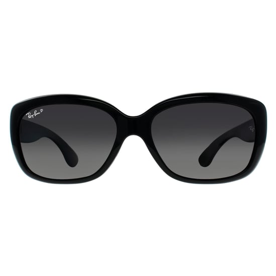 Ray-Ban Zonnebril Jackie OHH 4101 601/T3 Glanzende Zwarte Grijze Verloop Gepolariseerd - Image 1