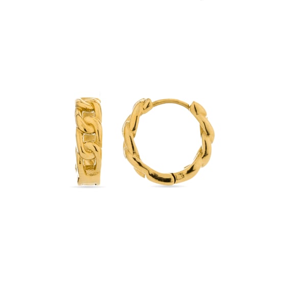 Luxenter Ridais oorbellen afgewerkt in 18k geel goud - Image 1
