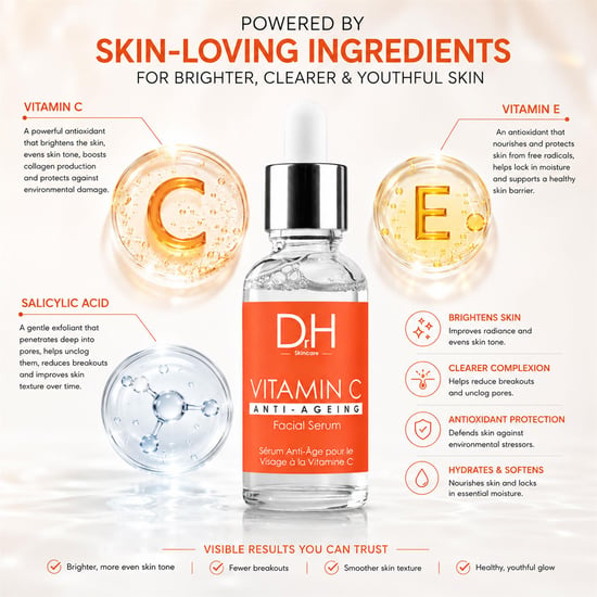 Dr H Anti-aging gezichtsserum met vitamine C 30 ml - Image 2