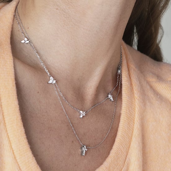 Luxenter Sterling Zilver 925 Ketting met Gerhodineerd Briljant Zirkonia - Sharra - Image 3