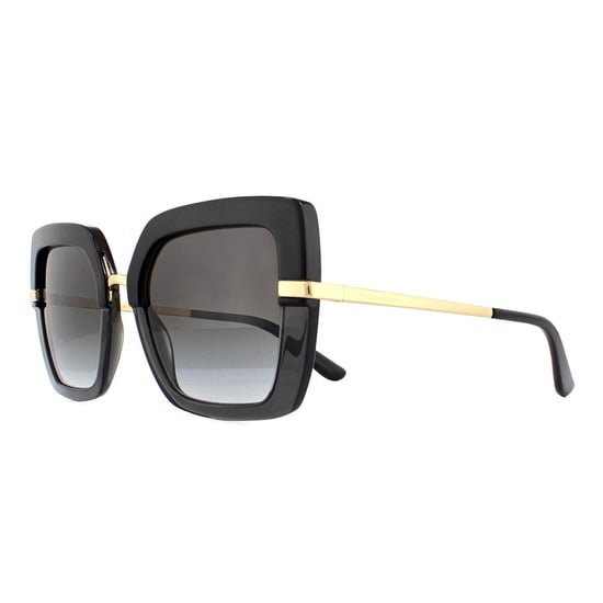 DOLCE & GABBANA Zonnebril DG4373 32468G TOP Zwart Op Transparant Zwart Grijsverloop - Image 2