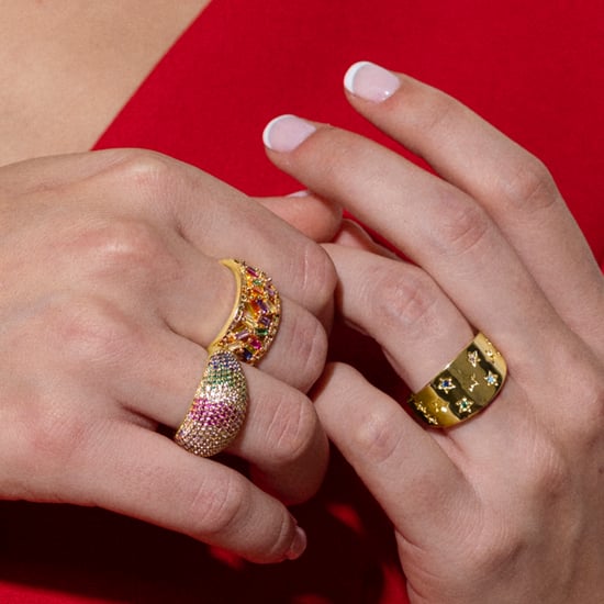 Luxenter ring met Multicolour Zirkonia afgewerkt in 18K geel goud - Fabeu - Image 3