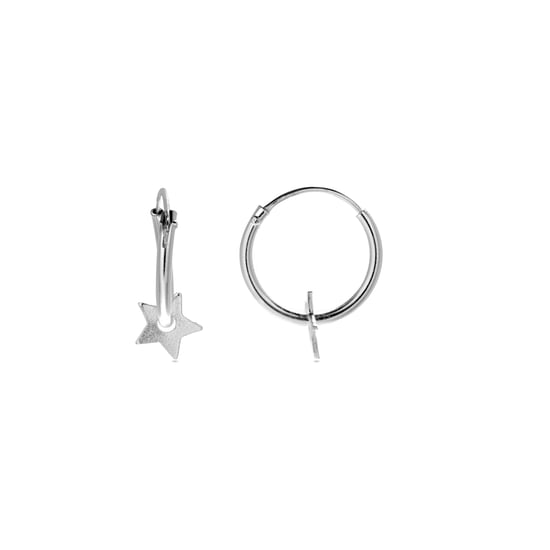 Luxenter Essential 925 Sterling zilveren gerhodineerde oorbellen - Image 1