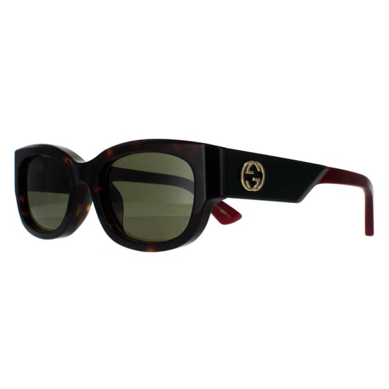 Gucci Vierkant Dames Havana met Groen en Rood Groen GG1667SK - Image 2