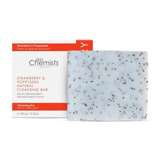 skinChemists Reinigende zeep met aardbei en anti-aging effect van maanzaad, 100 g - Image 1