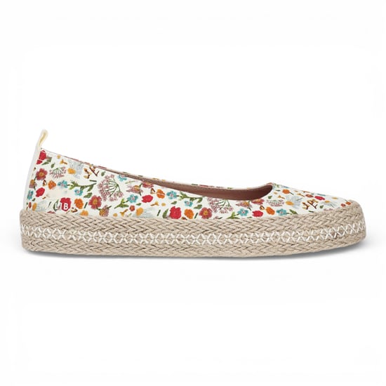 Blowfish Malibu Dames Bloemen Witte Ballet Ballerina Vrijetijdsschoenen - Benita - Image 1