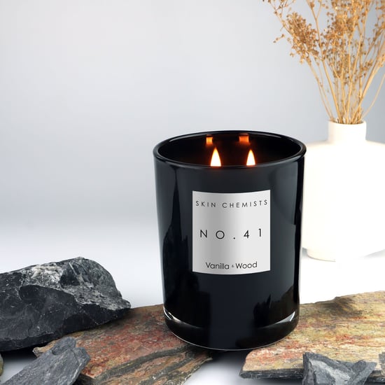 skinChemists Nr. 41 Vanille & Hout Kaars 200g - Image 2