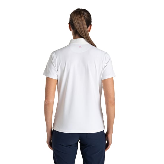 Craghoppers Dames Thornbury Nosilife Korte Mouwen Golf Polo Shirt (Wit) - Image 3