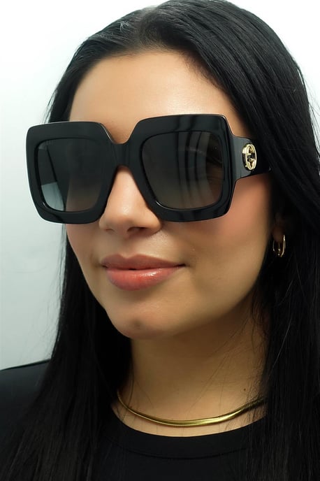 Gucci GG0053SN 001 zwart grijze zonnebril - Image 5