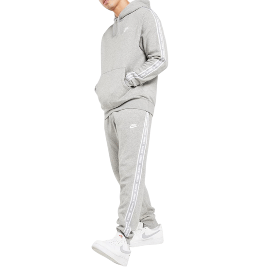 Nike Aries Club Tape Mens Pullover Hoodie In Grey - Image 4