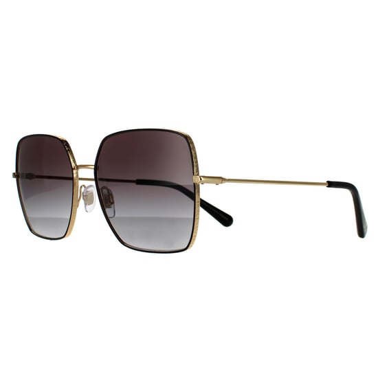 Dolce & Gabbana zonnebril DG2242 13348G Zwart goud zwart grijze gradiënt - Image 2