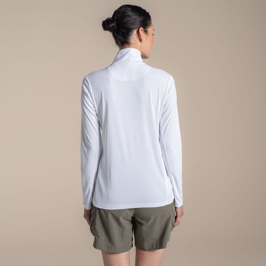 Craghoppers Dames/Dames Nosilife Half Zip Top (Wit) - Image 3