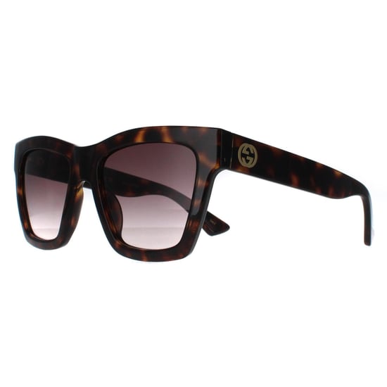 Gucci Square Vrouwen Havana Bruin Gradient Zonnebril GG1714S - Image 2