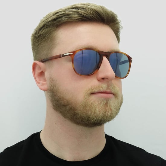 PERSOL Zonnebril 9649 96/56 Terrië Di Siena Schildpad Blauw - Image 6