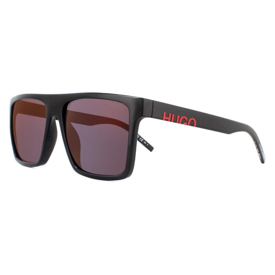 Hugo van Hugo Boss Square Mens Black Red zonnebril - Image 2