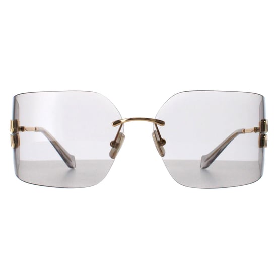 Miu Miu MU54YS 5AK30B gouden lichtgrijze zonnebril - Image 1