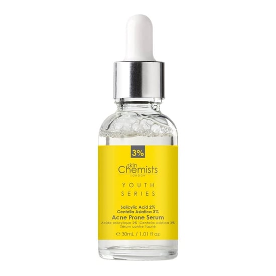 skinChemists Anti-aging serum voor acnegevoelige huid met 2% salicylzuur en 3% Centella Asiatica (30 ml) - Image 4