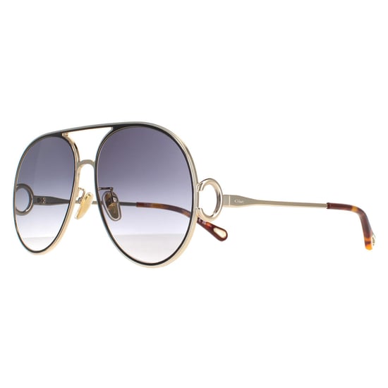 Chloe Aviator Dames Gold Zwart Grijs Gracient CH0145S - Image 2