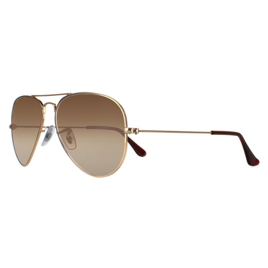 Ray-Ban Aviator unisex goud bruin gradiënt zonnebril RB3025 - Image 2
