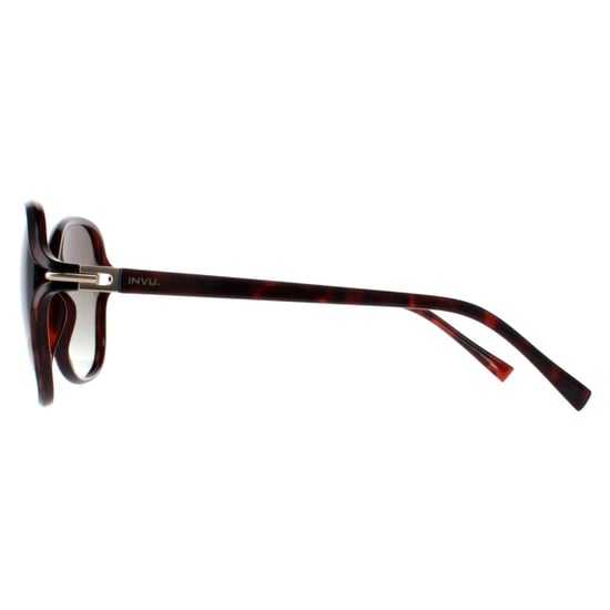 INVU Square Womens Warm Demi Bruin Tortoise Bruin Gepolariseerd B2114 - Image 3