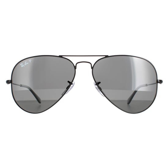 Ray-Ban Piloten unisex gepolijst zwart zwart gepolariseerde vlieger 3025 - Image 1