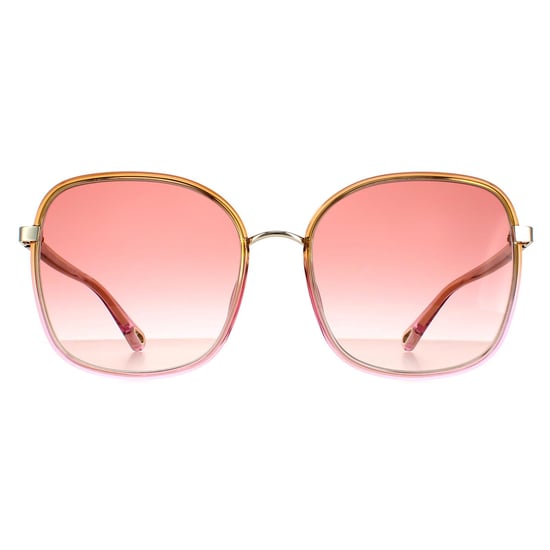 Chloe Square dames geel tot roze kristal vervagen en goudroze gradiënt Ch0031s Franky - Image 1
