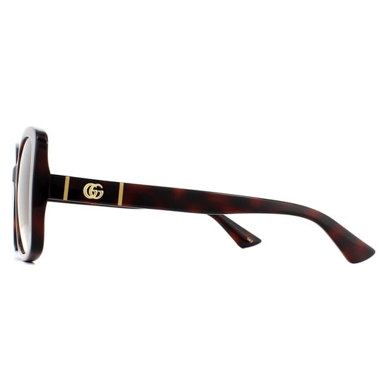 Gucci Vlinder Dames Havana Bruin Gradient Zonnebril - Image 3
