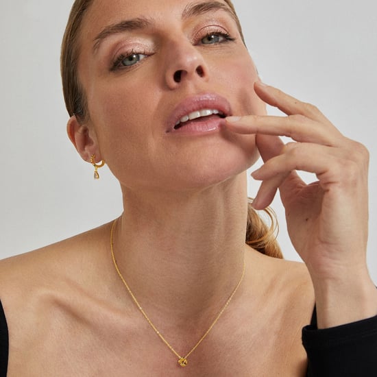 Luxenter Sterling Zilver 925 Ketting met Veelkleurige Zirkonia Afgewerkt in 18K Geel Goud - Alfabet - Image 2