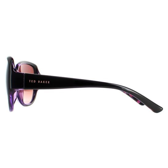 Ted Baker ovale dames zwart paars bruin gradiënt tb1394 shay - Image 3