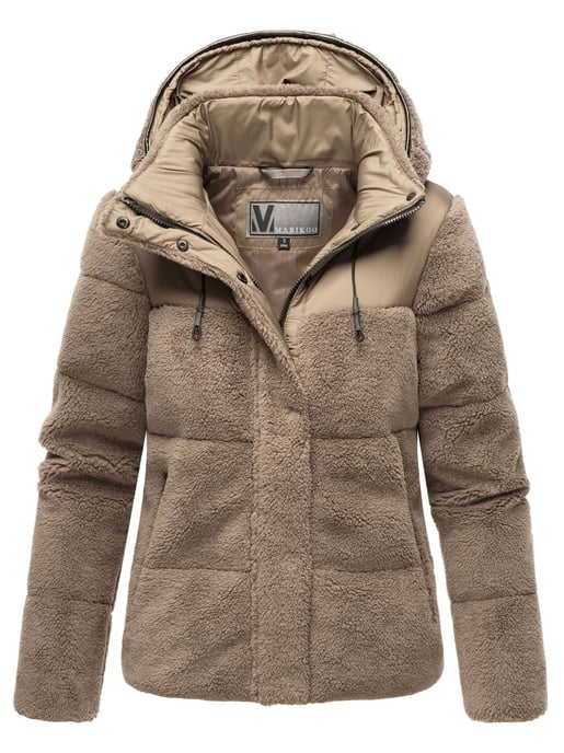 Marikoo dames teddy puffer jas met capuchon – model Kaguraa - Image 1