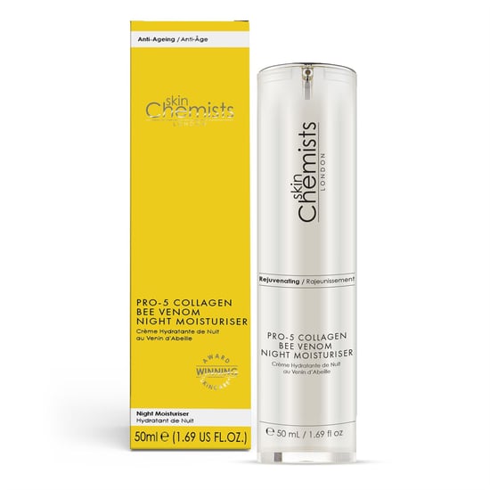 skinChemists Anti-aging Pro-5 collageen nachtcrème met bijengif 50 ml - Image 1