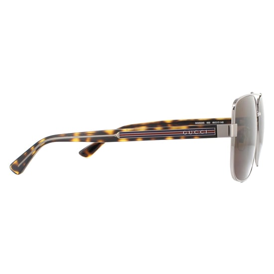Gucci Zonnebril GG0529S 002 Ruthenium Havana Bruin - Image 4