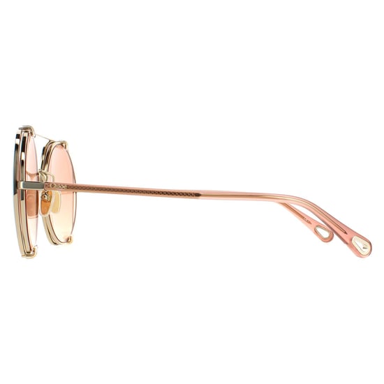 Chloe Aviator Dames Gold Bruin Gradient Ch0042s - Image 3