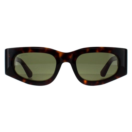 Gucci Rechthoek Dames Havana met Groen en Rood Groen GG1664S - Image 1