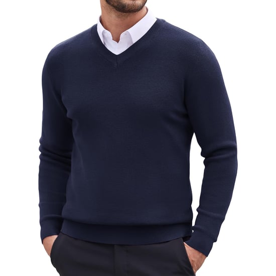 Cappuccino Italia Sweaters Mock Pullover Navy Blauw - Image 2