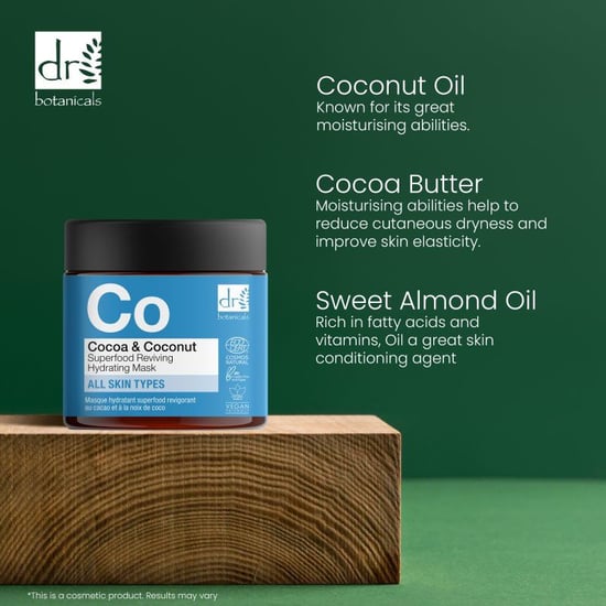 Dr. Botanicals Hydraterend masker met cacao en kokosnoot als superfood (60 ml) - Image 2