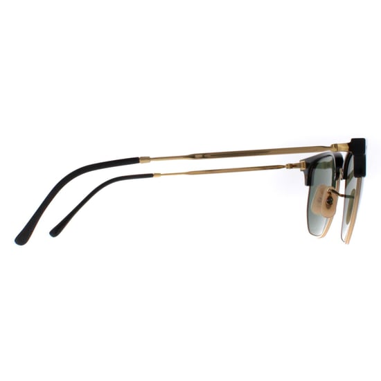 Ray-Ban Vierkant Unisex Zwart op Goud Groen RB4416 New Clubmaster - Image 4